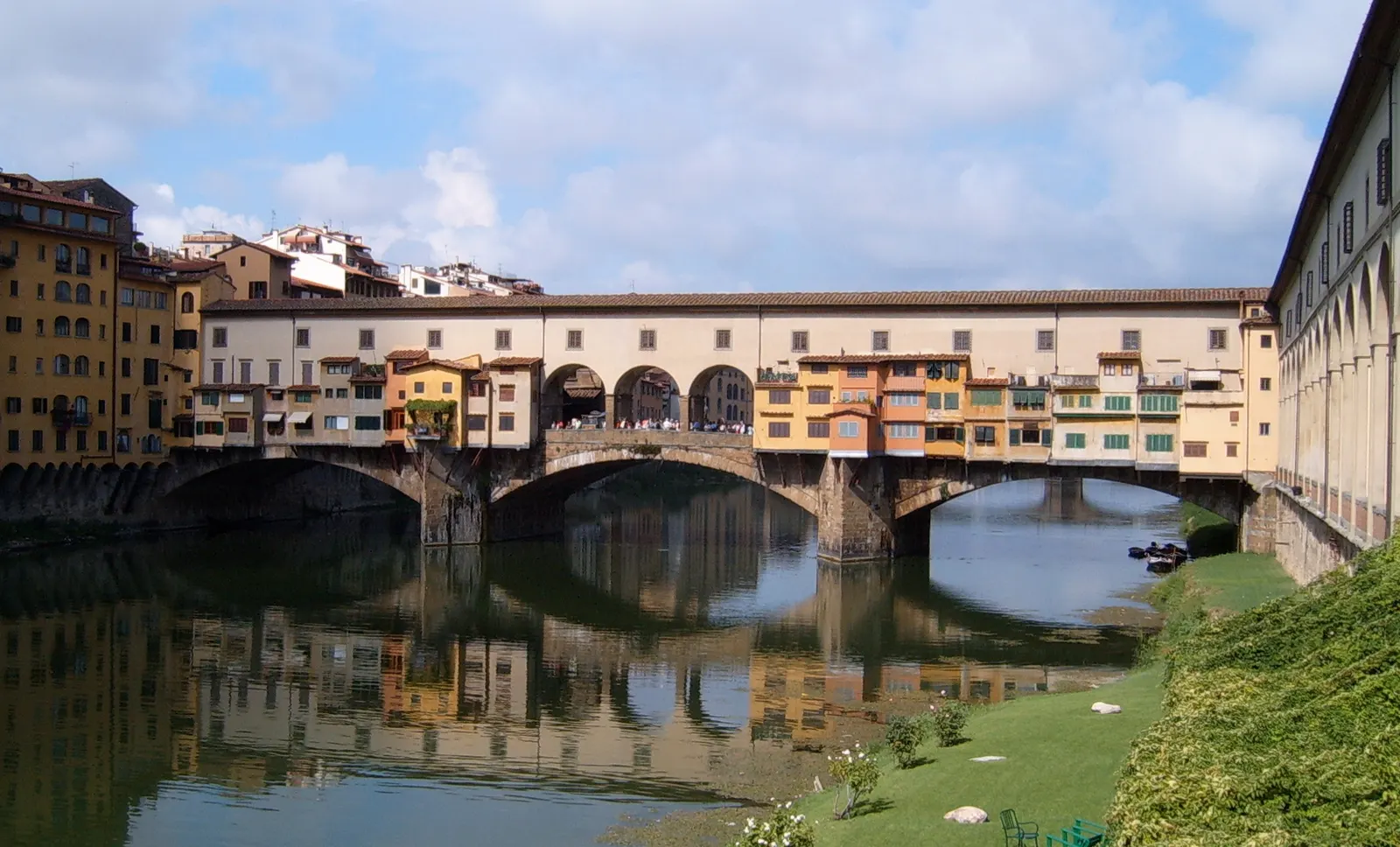 A real photo of the Ponte Vecchio over the Arno.